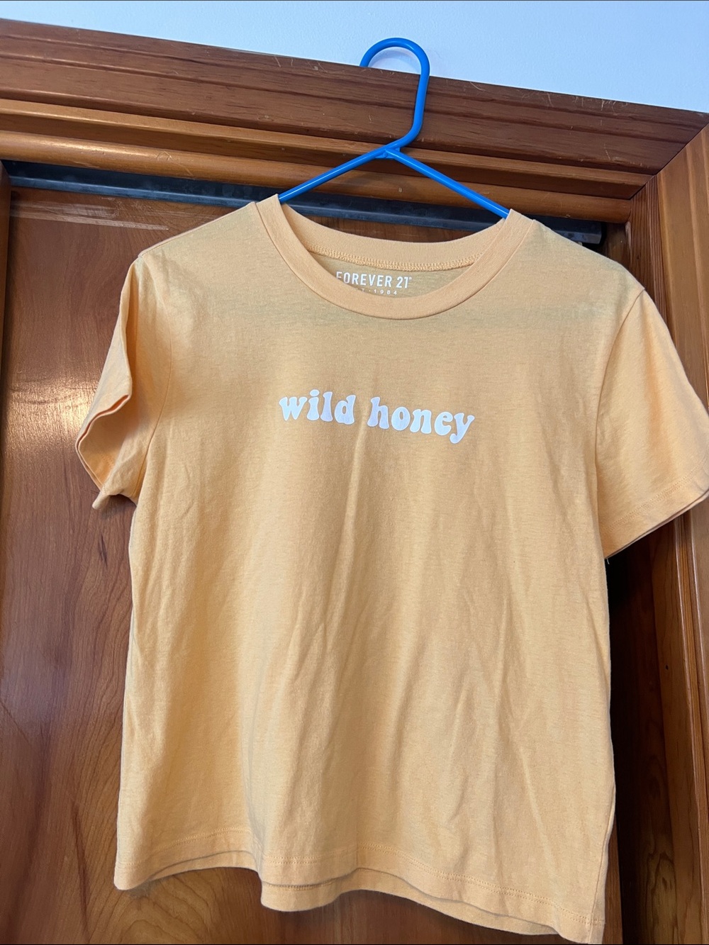 Forever 21 Peach 'Wild Honey' Graphic Tee